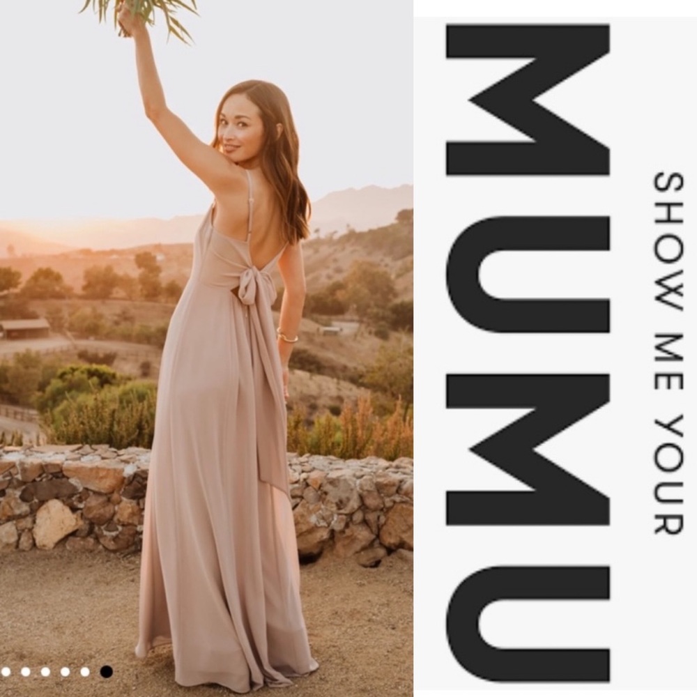 Show Me Your Mumu Lauren Tie Maxi Bridesmaids Dress